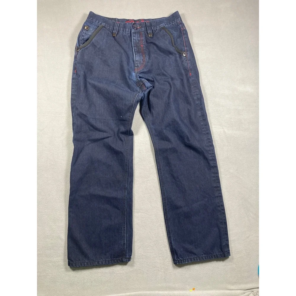 VTG COOGI Jeans Mens 34x34 Blue Straight Leg Authentic Australian Dark Wash